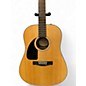 Used Fender CD100 Left Handed Natural Acoustic Guitar