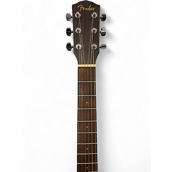 Used Fender CD100 Left Handed Natural Acoustic Guitar