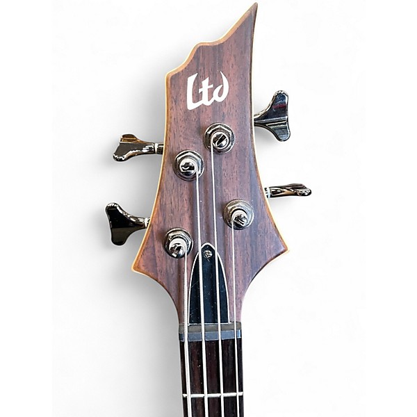 Used ESP LTD B4E Walnut Electric Bass Guitar