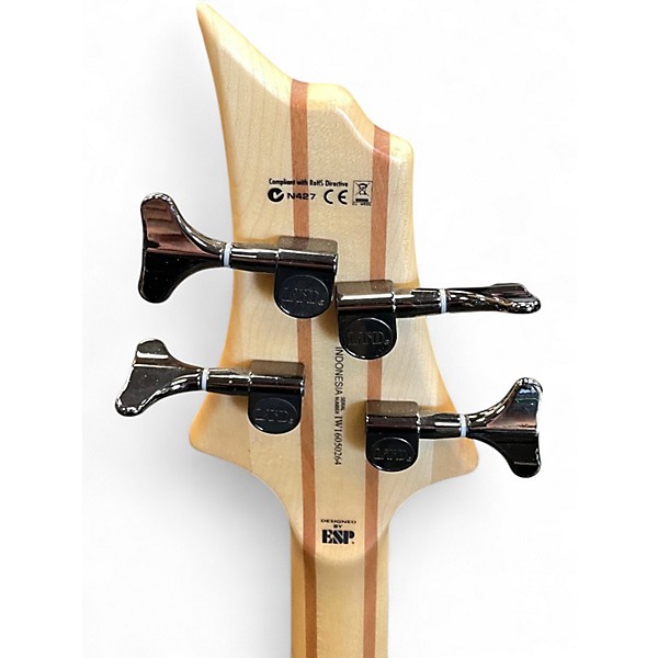 Used ESP LTD B4E Walnut Electric Bass Guitar