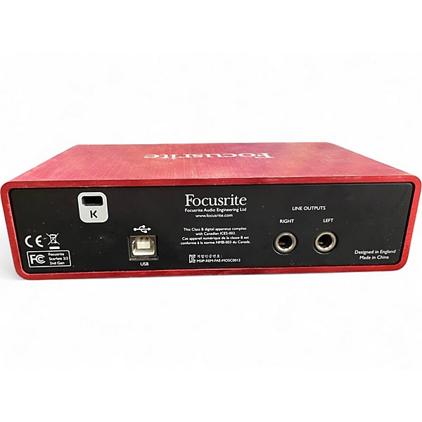Used Focusrite Scarlett 2i2 Gen 2 Audio Interface