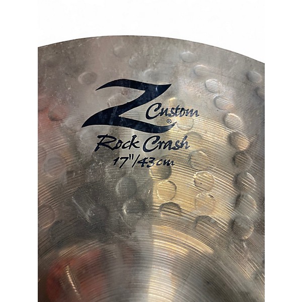 Used 2000s Zildjian 17in Z Custom Rock Crash Cymbal