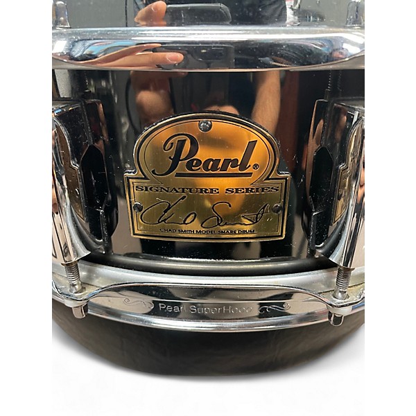 Used 2013 Pearl 14X5 Chad Smith Snare Black Drum