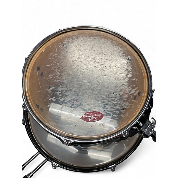 Used 2010s Pearl 4 Piece Session Custom All Maple Trans Black Drum Kit