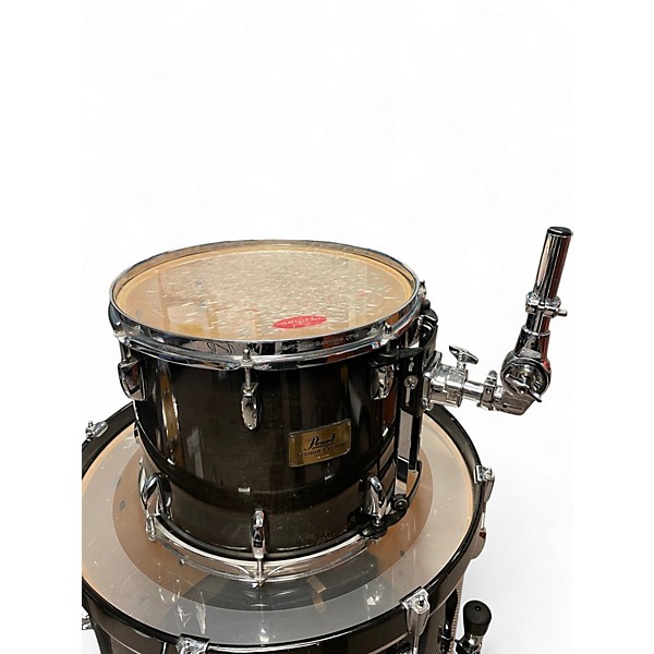 Used 2010s Pearl 4 Piece Session Custom All Maple Trans Black Drum Kit