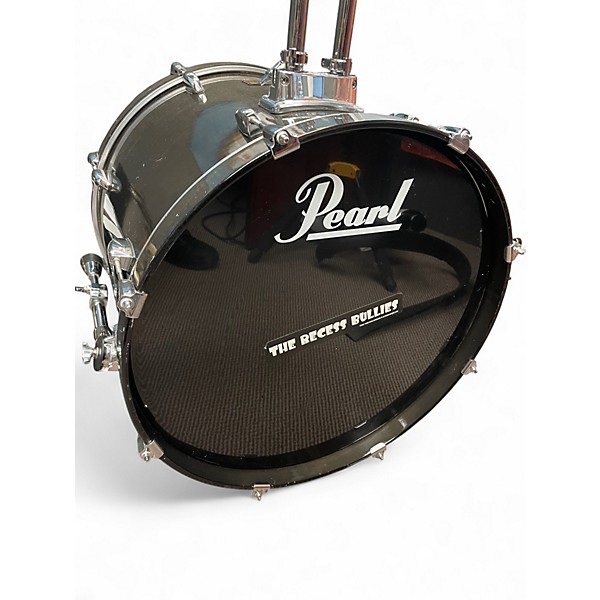 Used 2010s Pearl 4 Piece Session Custom All Maple Trans Black Drum Kit