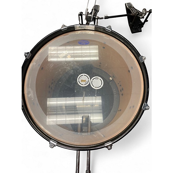 Used 2010s Pearl 4 Piece Session Custom All Maple Trans Black Drum Kit