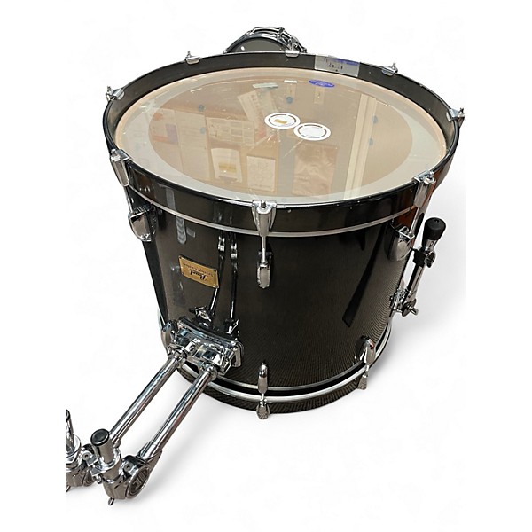 Used 2010s Pearl 4 Piece Session Custom All Maple Trans Black Drum Kit