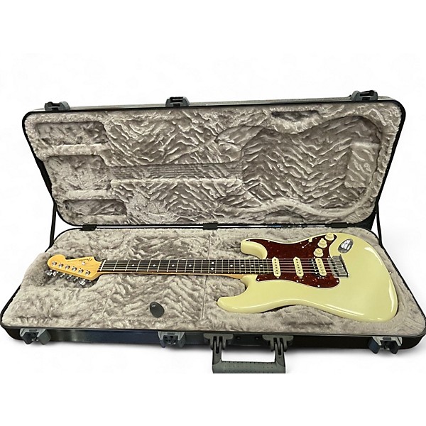 Used 2018 Fender American Elite Stratocaster HSS Shawbucker Olympic Pearl Solid Body Electric Guitar