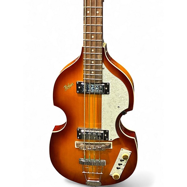 Used Hofner HI-BB-SE Sunburst Electric Bass Guitar