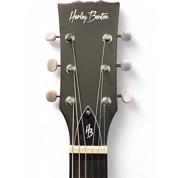 Used Harley Benton DC-Junior Faded Cherry Solid Body Electric Guitar