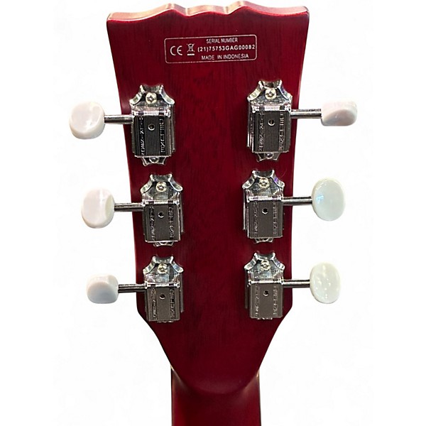 Used Harley Benton DC-Junior Faded Cherry Solid Body Electric Guitar