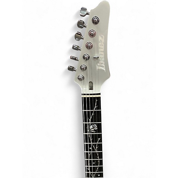 Used Ibanez TOD10 Tim Henson Signature Classic Silver Solid Body Electric Guitar