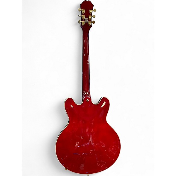 Used Epiphone Jorma Kaukonen Riviera Deluxe Cherry Hollow Body Electric Guitar