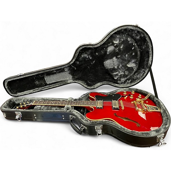 Used Epiphone Jorma Kaukonen Riviera Deluxe Cherry Hollow Body Electric Guitar