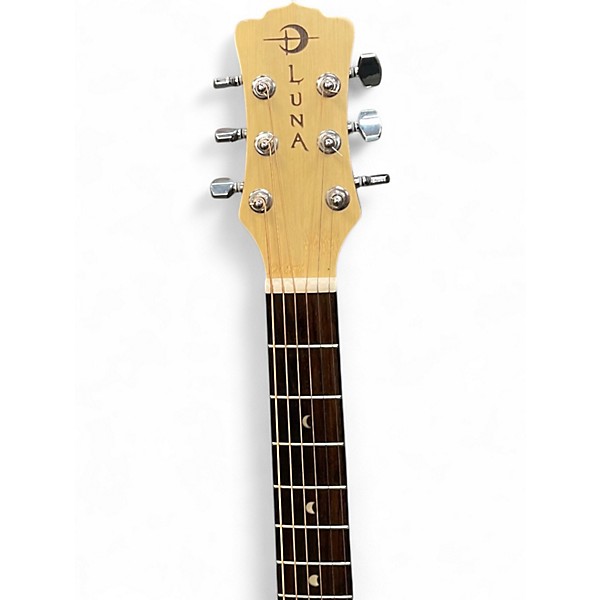 Used Luna WL-BAMBOO-GAE Natural Acoustic Electric Guitar