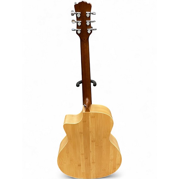 Used Luna WL-BAMBOO-GAE Natural Acoustic Electric Guitar