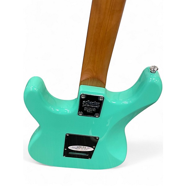 Used Schecter Guitar Research Diamond Series PT Seafoam Green Solid Body Electric Guitar