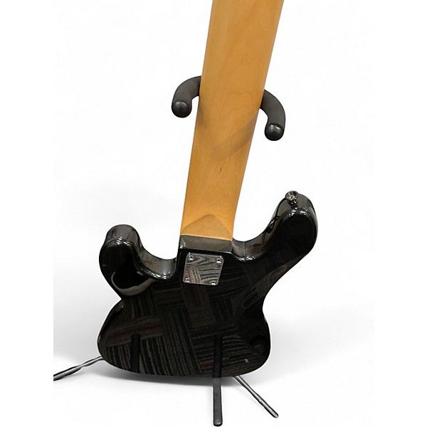 Used Squier P Bass Black Electric Bass Guitar