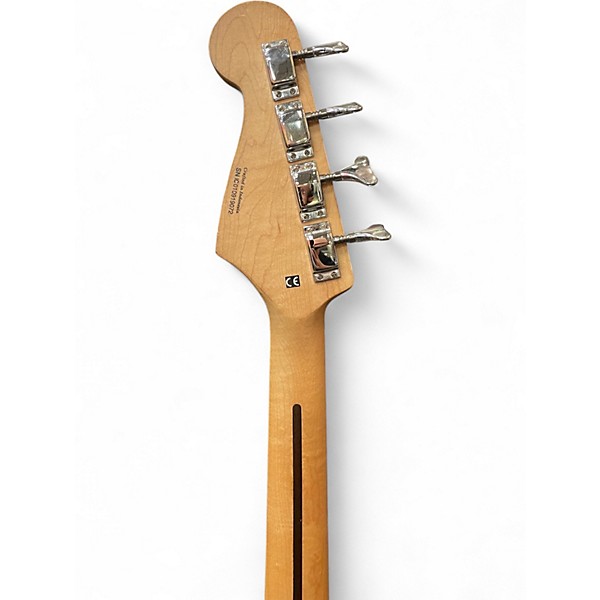 Used Squier Bronco Dakota Red Electric Bass Guitar