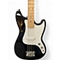 Used Squier Bronco Black Electric Bass Guitar