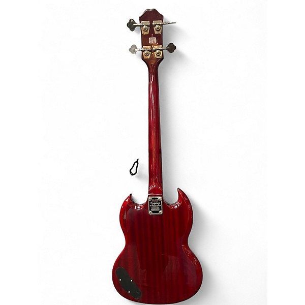 Used Epiphone EB0 Cherry Electric Bass Guitar