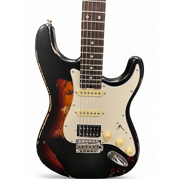 Used Fogiill SUPER STRAT SUNBURST Solid Body Electric Guitar