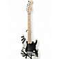 Used EVH Striped Series WHITE WITH BLACK STRIPES Solid Body Electric Guitar thumbnail