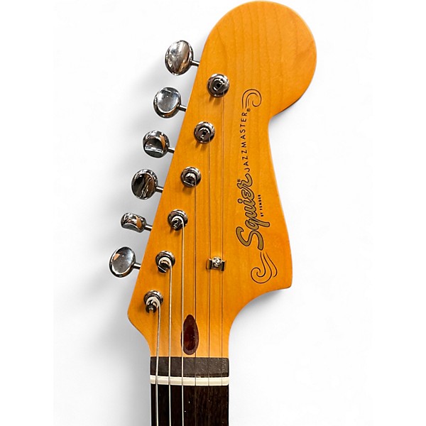 Used Squier J Mascis Jazzmaster Vintage White Solid Body Electric Guitar