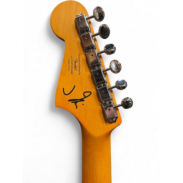 Used Squier J Mascis Jazzmaster Vintage White Solid Body Electric Guitar