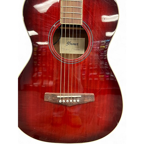 Used Ibanez PN12E PARLOR VINTAGE MAHOGANY SUNBURST Acoustic Electric Guitar