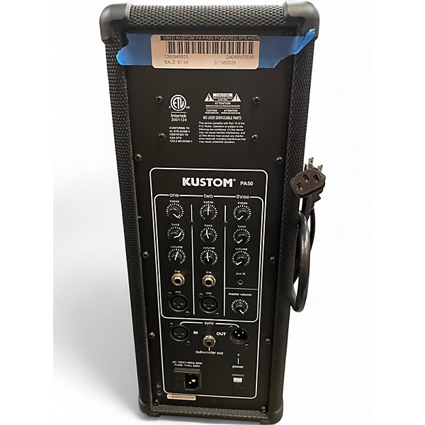 Used Kustom PA PA50 Powered Speaker