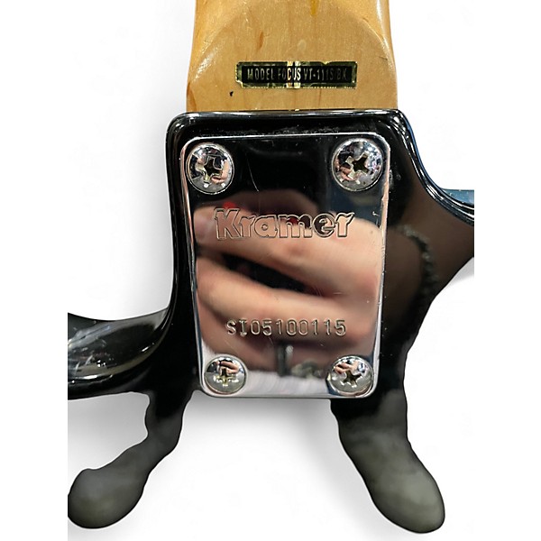 Used 2005 Kramer FOCUS Black Solid Body Electric Guitar