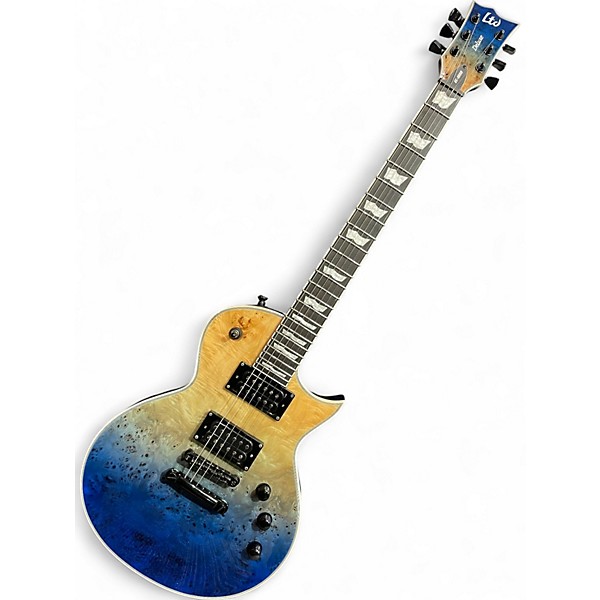 Used 2019 ESP LTD EC1000 Deluxe Blue Natural Fade Solid Body Electric Guitar