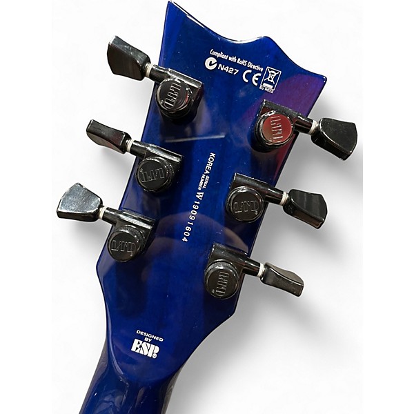 Used 2019 ESP LTD EC1000 Deluxe Blue Natural Fade Solid Body Electric Guitar