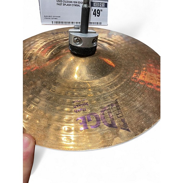 Used Zildjian 10in EDGE FAST SPLASH Cymbal