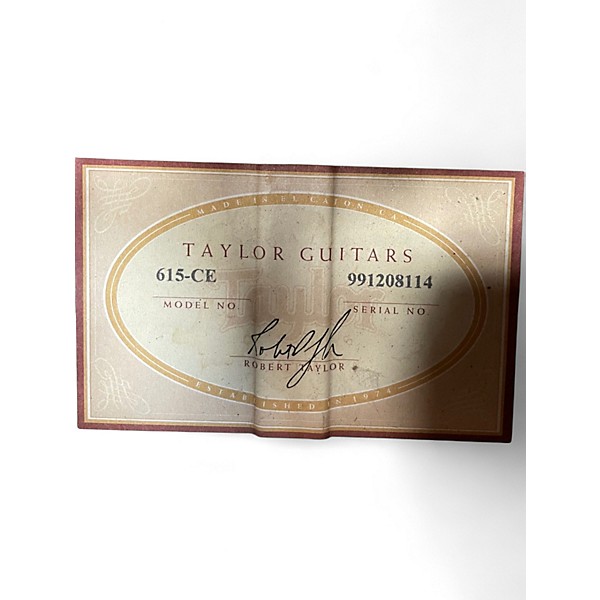 Used Taylor 615CE Emerald Green Acoustic Electric Guitar