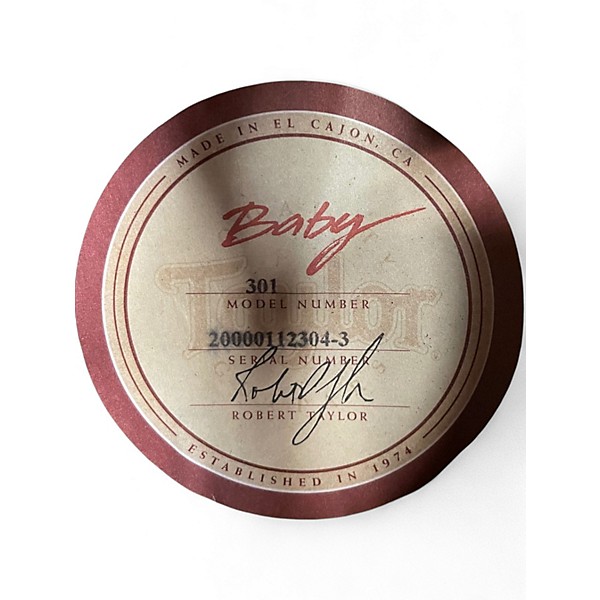 Used Taylor Baby Natural Acoustic Guitar