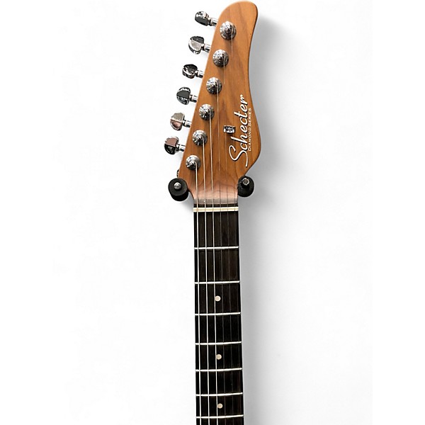 Used Schecter Guitar Research jack fowler White Solid Body Electric Guitar