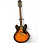 Used Epiphone Dot Deluxe Flametop  2 Tone Sunburst Hollow Body Electric Guitar thumbnail