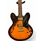 Used Epiphone Dot Deluxe Flametop  2 Tone Sunburst Hollow Body Electric Guitar