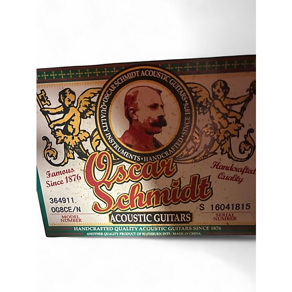 Used Oscar Schmidt OG8CE Natural Acoustic Electric Guitar