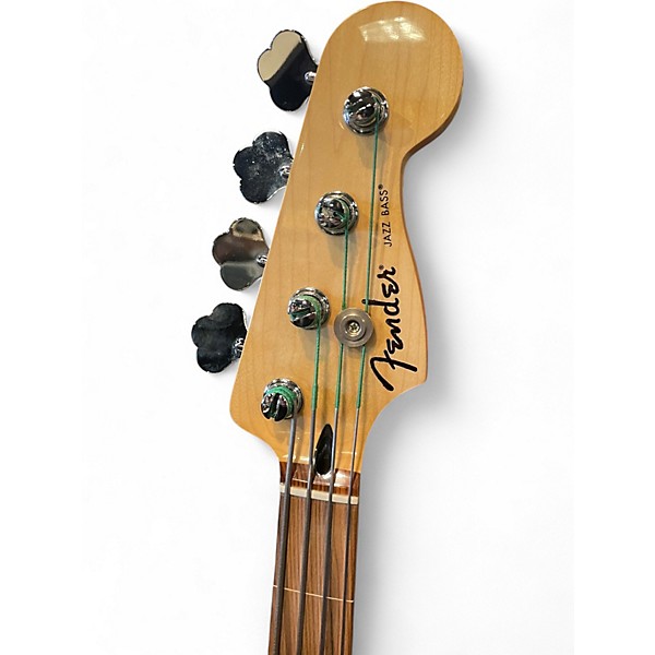 Used 2018 Fender Player Jazz Bass Polar White Electric Bass Guitar