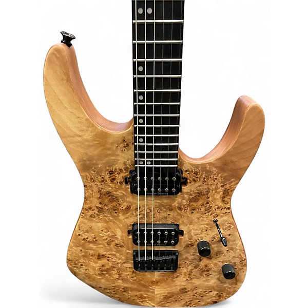 Used Charvel  Pro-Mod DK24 Mahogany w/ Poplar Burl - Solid Body Electric Guitar