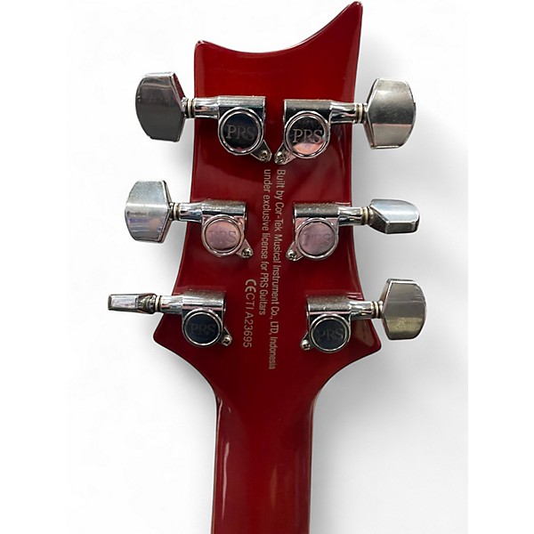 Used PRS SE Custom 24 Cherry Sunburst Solid Body Electric Guitar