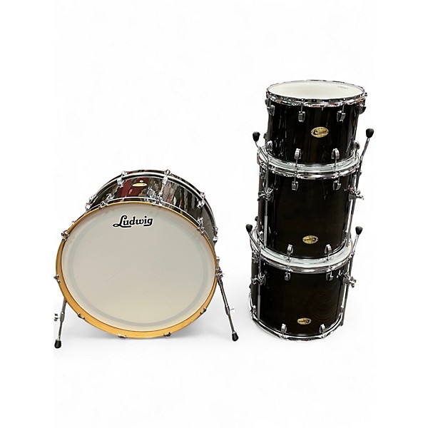 Used Ludwig 4 Piece Centennial Zep Charcoal Drum Kit