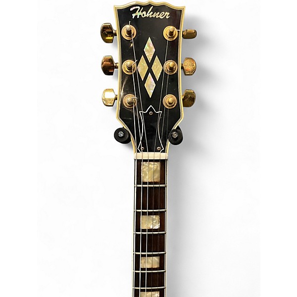 Vintage 1970s Hofner hg430 Black Solid Body Electric Guitar