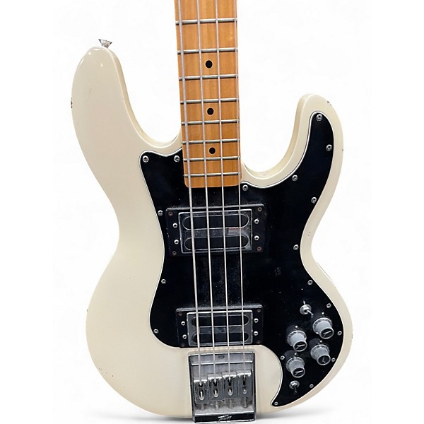 Vintage 1980 Peavey t40 Antique White Electric Bass Guitar