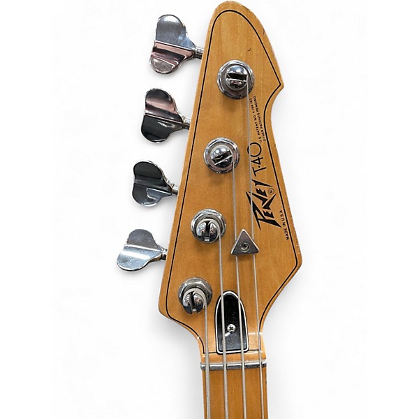 Vintage 1980 Peavey t40 Antique White Electric Bass Guitar