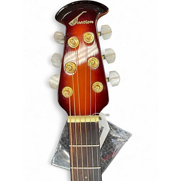 Used Ovation Pinnacle CU147 Sunburst Acoustic Electric Guitar